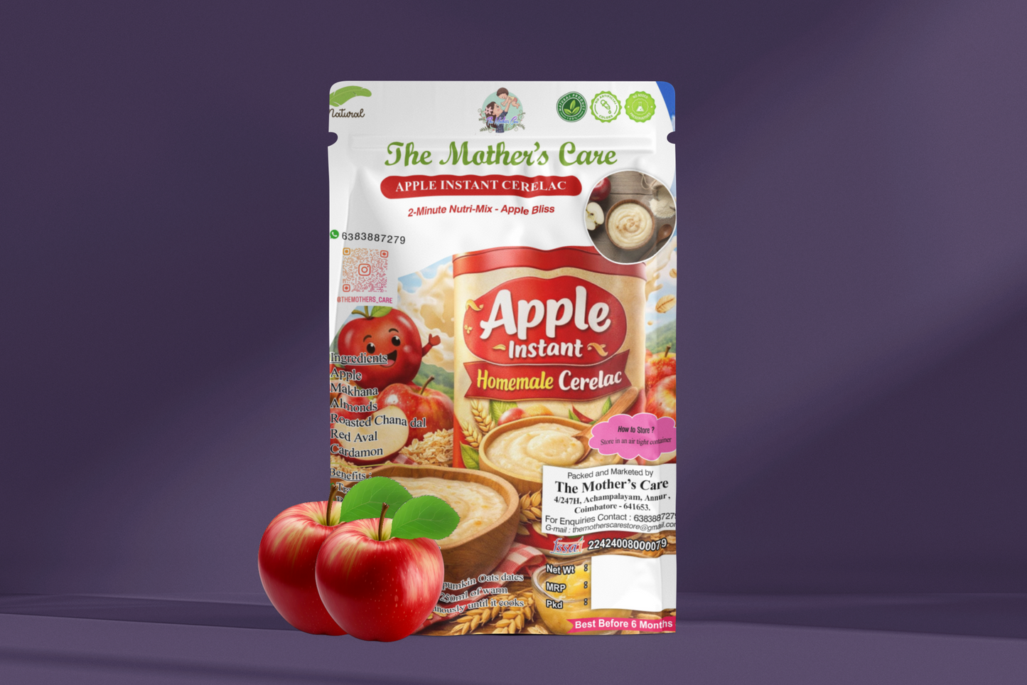 Apple Instant Cerelac – Homemade & Nutritious