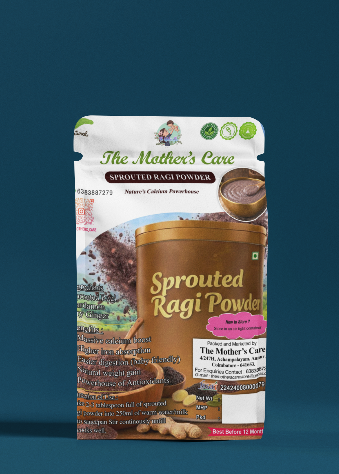 Sprouted Ragi Powder
